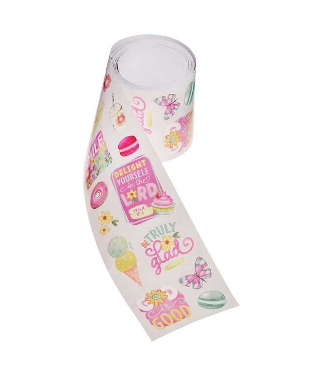 Pink Sprinkled with Joy Sticker Roll | 貼紙卷