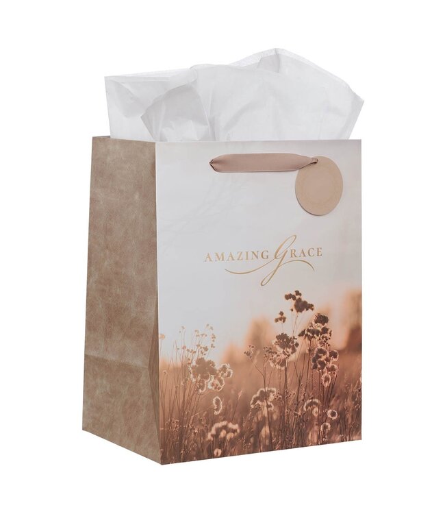 Amazing Grace Wildflower and Crown of Thorns Large Portrait Gift Bag | 禮物袋（大）