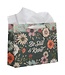 Be Still Teal Botanical Large Landscape Gift Bag - Psalm 46:10 | 禮物袋（大）