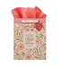 Trust In The Lord Coral Cascade Large Portrait Gift Bag - Isaiah 40:31 | 禮物袋（大）