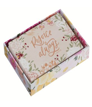 Christian Art Gifts Floral Scripture Notecard Set | 聖經經文卡片套組