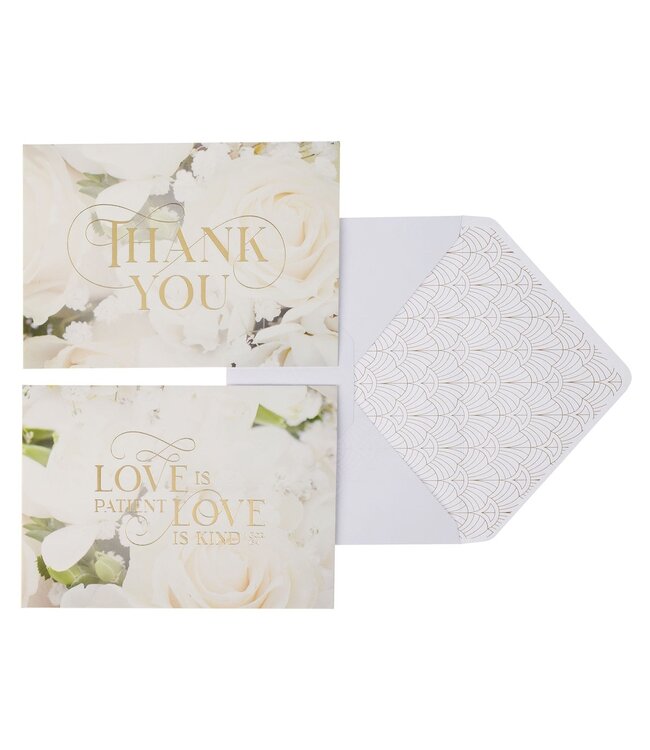 Ivory Rose Wedding Thank You Note Card Set | 婚禮致謝卡套組