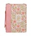 Those Who Trust Coral Pink Floral Faux Leather Classic Bible Cover - Isaiah 40:31 | 仿皮經典聖經套