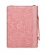 Those Who Trust Coral Pink Floral Faux Leather Classic Bible Cover - Isaiah 40:31 | 仿皮經典聖經套