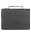 Be Strong and Courageous Charcoal Gray Faux Leather Classic Bible Cover - Joshua 1:9 | 仿皮經典聖經套