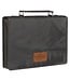 Be Strong and Courageous Charcoal Gray Faux Leather Classic Bible Cover - Joshua 1:9 | 仿皮經典聖經套