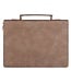I Am With You Always Tan and Brown Faux Leather Classic Bible Cover - Matthew 28:20 | 仿皮經典聖經套