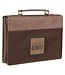 I Am With You Always Tan and Brown Faux Leather Classic Bible Cover - Matthew 28:20 | 仿皮經典聖經套
