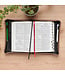 I Am With You Always Tan and Brown Faux Leather Classic Bible Cover - Matthew 28:20 | 仿皮經典聖經套