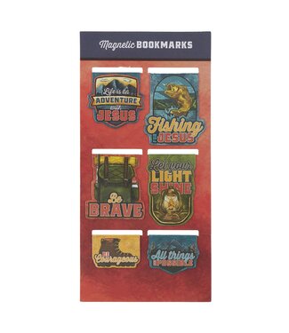 Christian Art Gifts Adventure with Jesus Magnetic Bookmark Set - Psalm 16:11 | 磁性書籤套組