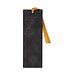 The Plans Graphite and Black Floral Faux Leather Bookmark - Jeremiah 29:11 | 仿皮書籤