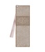 Sufficient Grace Taupe Floral Faux Leather Bookmark - 2 Corinthians 12:9 | 仿皮書籤