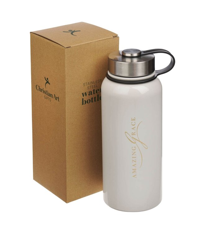 Amazing Grace White Crown of Thorns Stainless Steel Water Bottle | 不鏽鋼水瓶