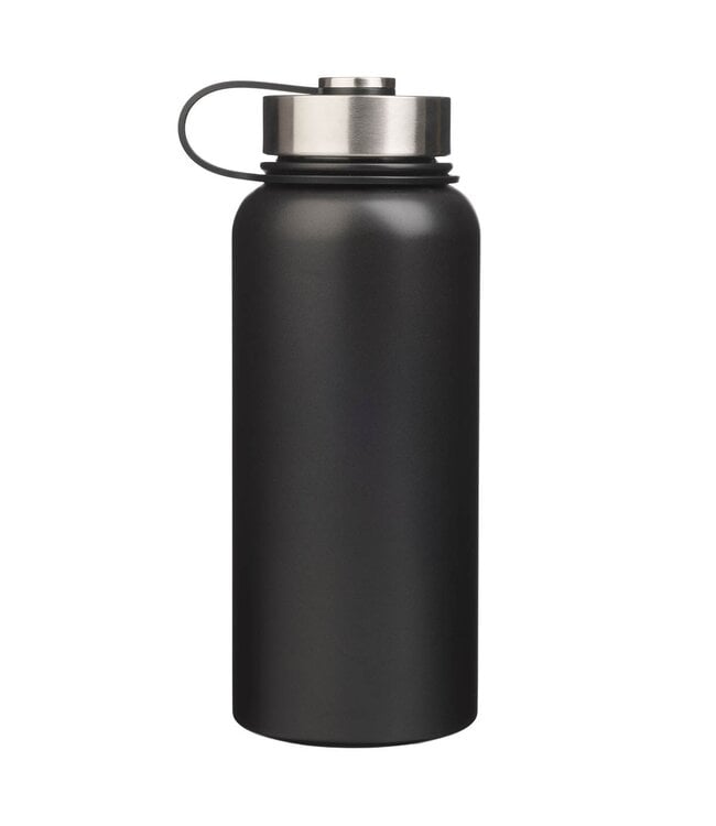 Man of God Matte Black Stainless Steel Water Bottle | 不鏽鋼水瓶