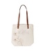 Always Be Joyful Taupe Floral Canvas Tote Bag - 1 Thessalonians 5:16 | 帆布手提袋