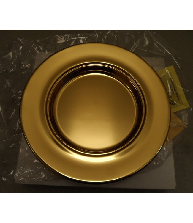 Communion-Brasstone-Bread Plate-Stacking-10" (RW 504AB) | 聖餐銅色餅盤（可堆疊式）- 10英吋