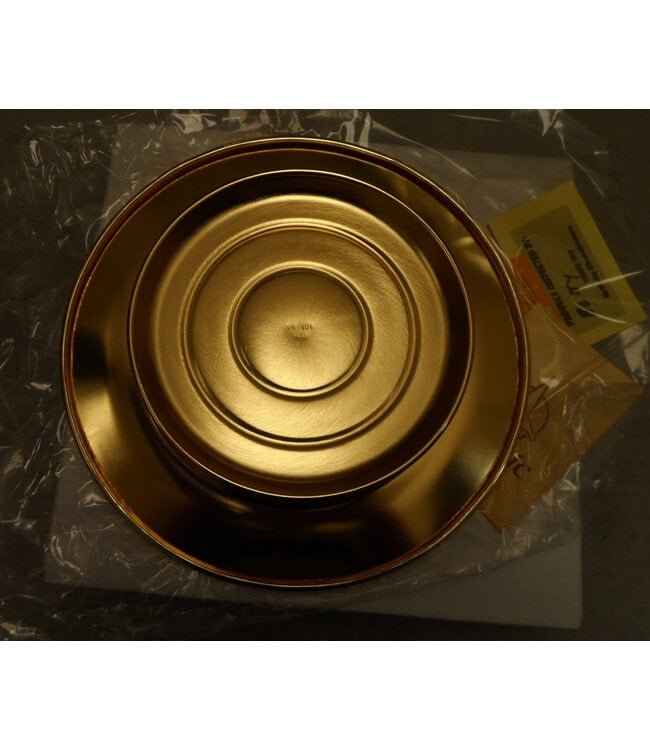 Communion-Brasstone-Bread Plate-Stacking-10" (RW 504AB) | 聖餐銅色餅盤（可堆疊式）- 10英吋