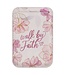 Walk by Faith Pink Cosmos Faux Leather Phone Wallet - 2 Corinthians 5:7 | 仿皮磁性手機 MagSafe 卡片夾