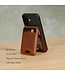 Stand Firm Honey-brown Faux Leather Phone Wallet with Stand - 1 Corinthians 16:13 | 仿皮手機 Magsafe 錢包