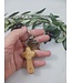 Olive Wood Keychain - Comfort Words |  | 橄欖木十字架鑰匙圈——我愛耶穌