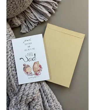 Hallelujah 魚媽手作店 魚媽．Feel Sad安慰卡