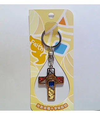 芥菜種 Kelvin Collections 光影金屬十字架匙扣——信