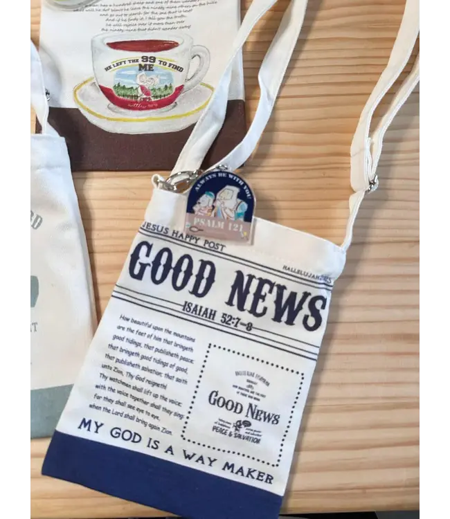斜揹袋連匙扣——GOOD NEWS