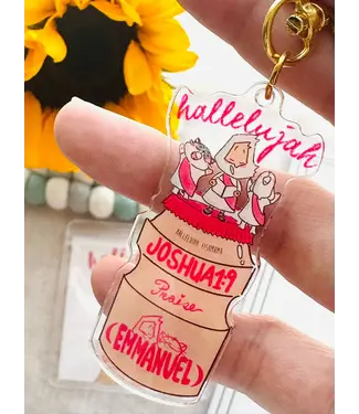 Hallelujah 魚媽手作店 Hallelujah 益力多匙扣