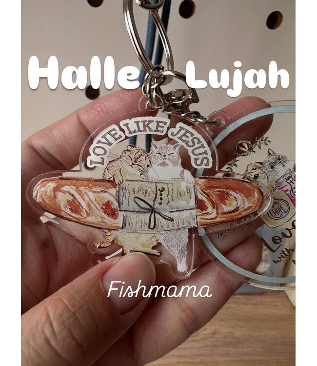 魚媽電話繩匙扣．法包