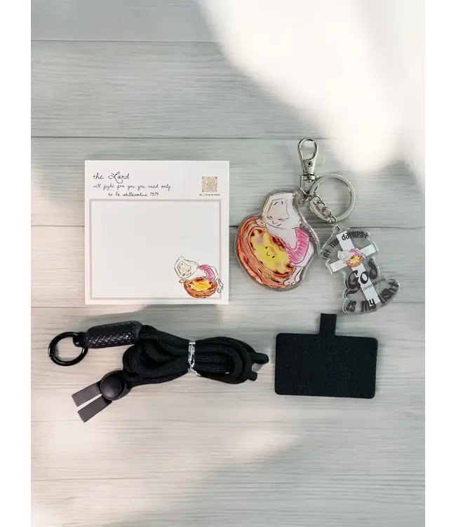 魚媽電話繩匙扣．葡撻