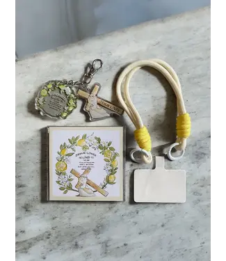 Hallelujah 魚媽手作店 魚媽電話繩匙扣．檸檬