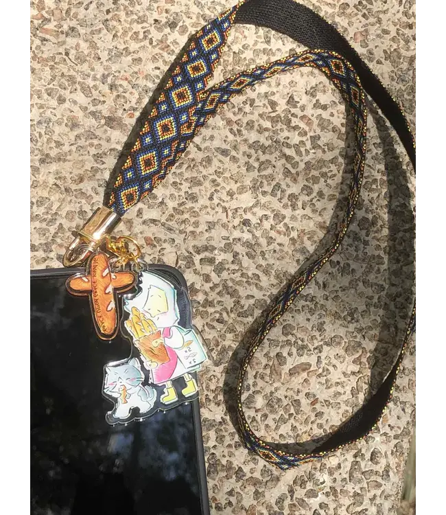 魚媽電話繩匙扣．五餅二魚