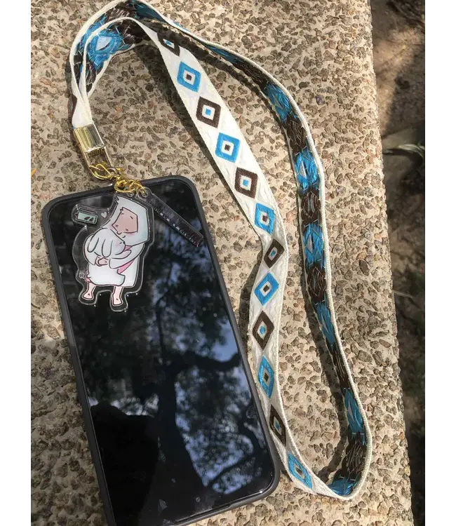 魚媽電話繩匙扣．JESUS POWER