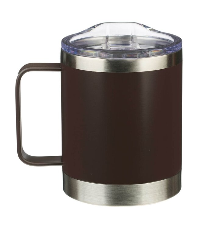 Commit Everything Brown Camp-style Stainless Steel Mug - Psalm 37:5 | 露營風不鏽鋼馬克杯