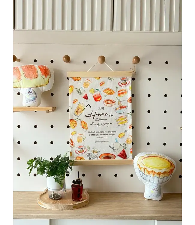 Home is...帆布掛牆布