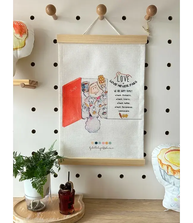 LOVE．獅子山帆布掛牆布