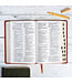 NASB Personal Size Giant Print Bible, Burnt Sienna LeatherTouch Indexed