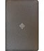 NLT Compact Giant Print Bible Filament-Enabled w/Zipper-Woven Cross Gray LeatherLike Indexed
