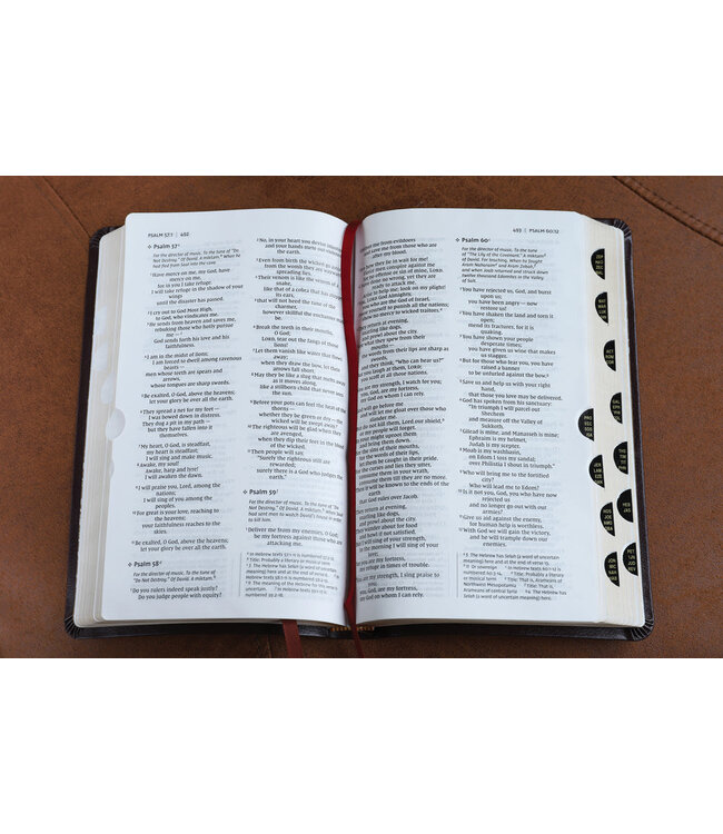 NIV Thinline Bible (Comfort Print)-Burgundy Bonded Leather Indexed