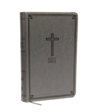 Thomas Nelson Publishers NKJV, Deluxe Gift Bible, Red Letter Edition, Comfort Print, Gray Leathersoft