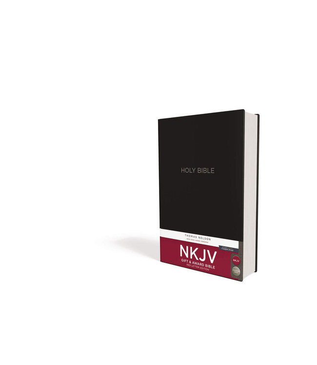 NKJV, Gift and Award Bible, Red Letter Edition, Comfort Print, Black Softcover