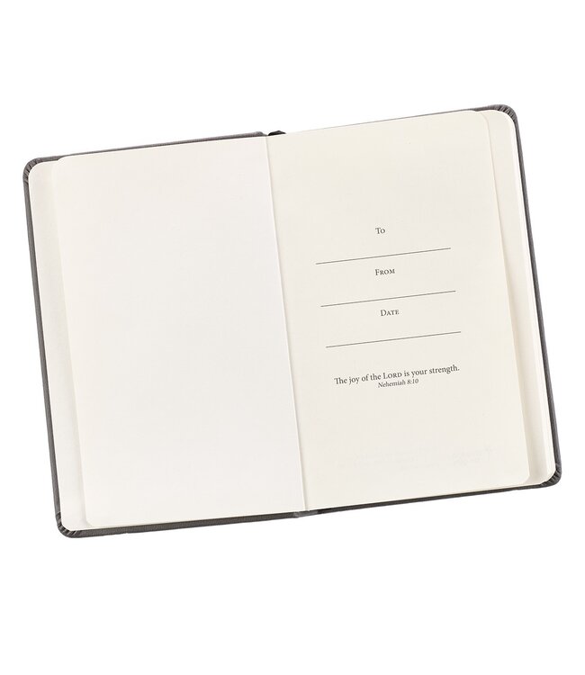 Be Strong Hardcover Faux Leather Notebook with Elastic Closure - Joshua 1:9 | 仿皮筆記本，附束帶