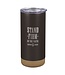 Stand Firm in the Faith Espresso-brown Stainless Steel Tumbler - 1 Corinthians 16:13 | 不鏽鋼隨行杯