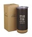 Stand Firm in the Faith Espresso-brown Stainless Steel Tumbler - 1 Corinthians 16:13 | 不鏽鋼隨行杯