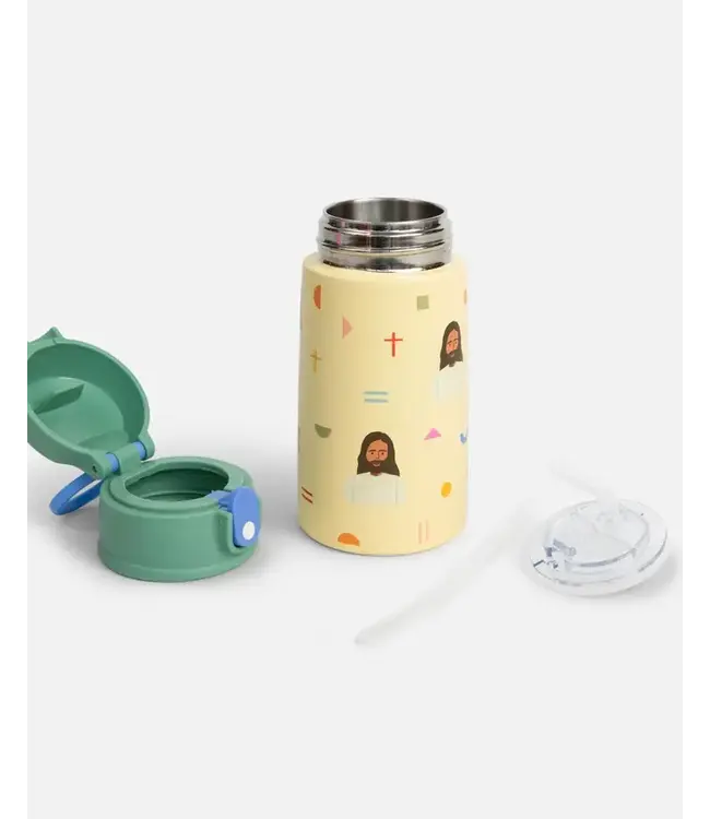 Jesus Water Bottle – 13.5oz Stainless Steel | 不鏽鋼水瓶 – 13.5盎司