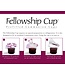 Fellowship Cup - prefilled communion cups - juice and wafer - 500 Count Box | 預裝聖餐杯（500 個裝）：內含果汁與聖餐餅