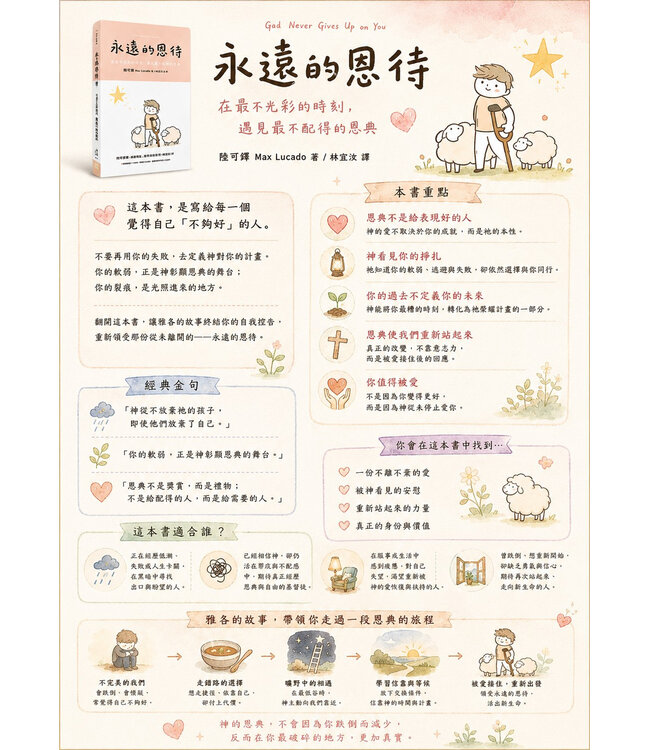 永遠的恩待：在最不光彩的時刻，遇見最不配得的恩典 | God Never Gives Up on You: What Jacob's Story Teaches Us About Grace, Mercy, and God's Relentless Love