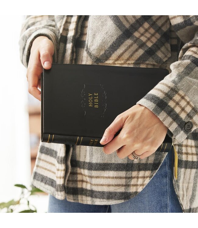 KJV Holy Bible, Center-Column Reference Bible, 73,000+ Cross References, Red Letter, Comfort Print: King James Version