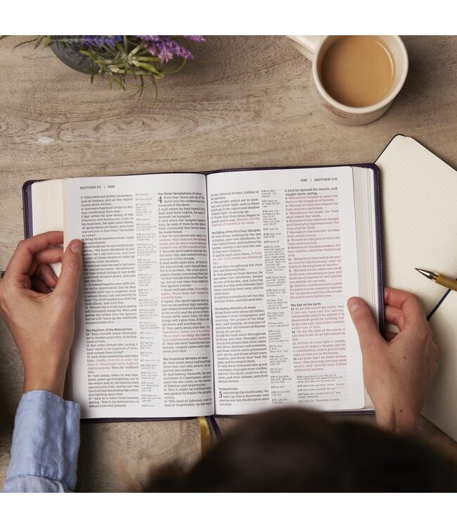 KJV Holy Bible, Center-Column Reference Bible, 73,000+ Cross References, Red Letter, Comfort Print: King James Version
