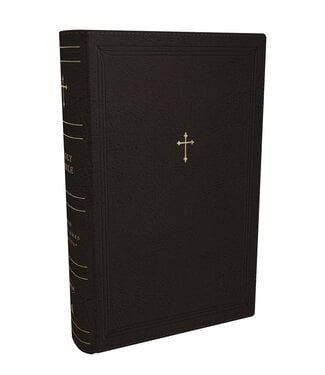 Thomas Nelson Publishers NKJV Compact Paragraph-Style Bible w/ 43,000 Cross References, Red Letter, Comfort Print, Leathersoft Black